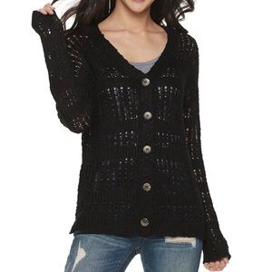 Mudd Open Stitch Cardigan